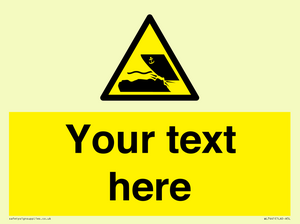 Custom Warning submerged objects in watercraft areas